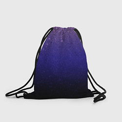 Рюкзак-мешок Розово-сине-чёрный градиент абстрактный, цвет: 3D-принт