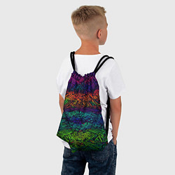 Рюкзак-мешок Мистический неоновый паттерн, цвет: 3D-принт — фото 2