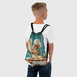 Рюкзак-мешок Крыса шеф повар на кухне, цвет: 3D-принт — фото 2