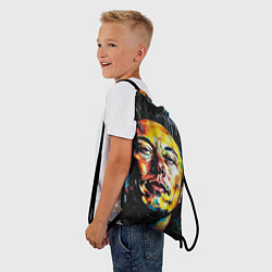 Рюкзак-мешок Граффити портрет Илона Маска, цвет: 3D-принт — фото 2