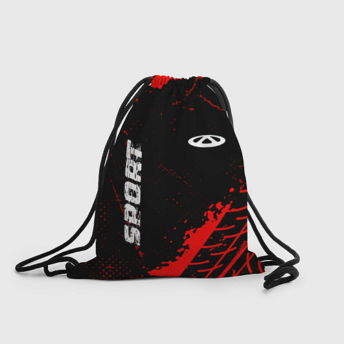 Мешок для обуви Chery red sport tires / 3D-принт – фото 1