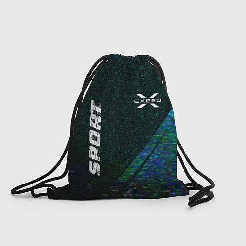 Мешок для обуви Exeed sport glitch blue / 3D-принт – фото 1