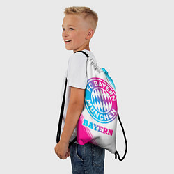 Рюкзак-мешок Bayern neon gradient style, цвет: 3D-принт — фото 2