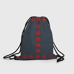 Рюкзак-мешок Этно - темный, цвет: 3D-принт