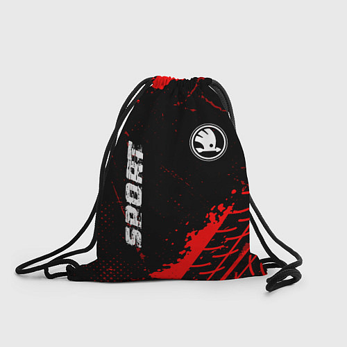 Мешок для обуви Skoda red sport tires / 3D-принт – фото 1