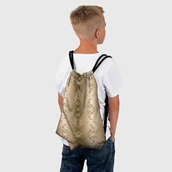 Рюкзак-мешок Коричневый градиент с узором, цвет: 3D-принт — фото 2