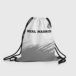 Рюкзак-мешок Real Madrid sport на светлом фоне посередине, цвет: 3D-принт