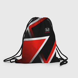 Рюкзак-мешок Honda - красные треугольники, цвет: 3D-принт
