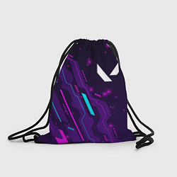 Рюкзак-мешок Valorant neon gaming, цвет: 3D-принт