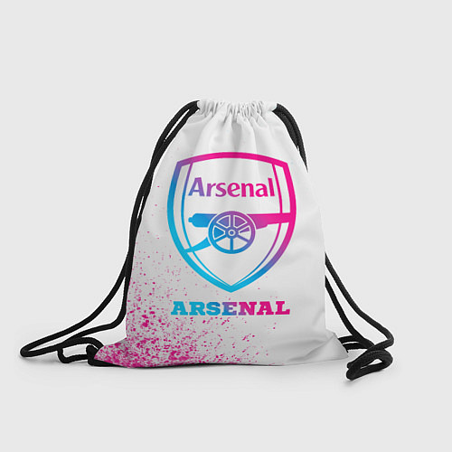 Мешок для обуви Arsenal neon gradient style / 3D-принт – фото 1