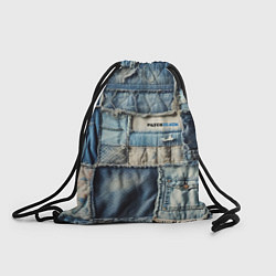 Рюкзак-мешок Patchwork denim - vogue, цвет: 3D-принт