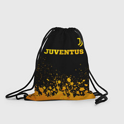 Рюкзак-мешок Juventus - gold gradient посередине, цвет: 3D-принт