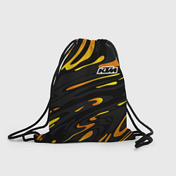 Рюкзак-мешок KTM - orange liquid, цвет: 3D-принт