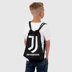 Рюкзак-мешок Juventus sport на темном фоне, цвет: 3D-принт — фото 2