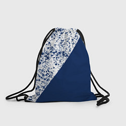 Мешок для обуви Сине-белый пополам