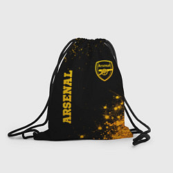 Мешок для обуви Arsenal - gold gradient вертикально