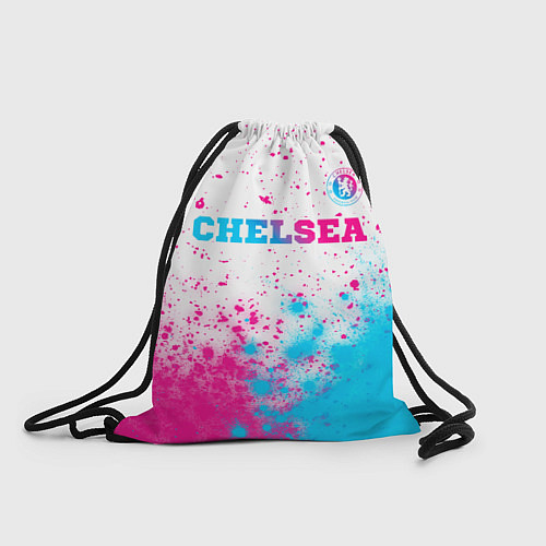 Мешок для обуви Chelsea neon gradient style посередине / 3D-принт – фото 1