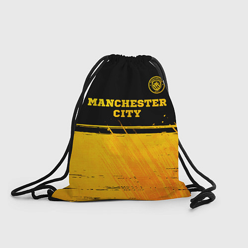 Мешок для обуви Manchester City - gold gradient посередине / 3D-принт – фото 1