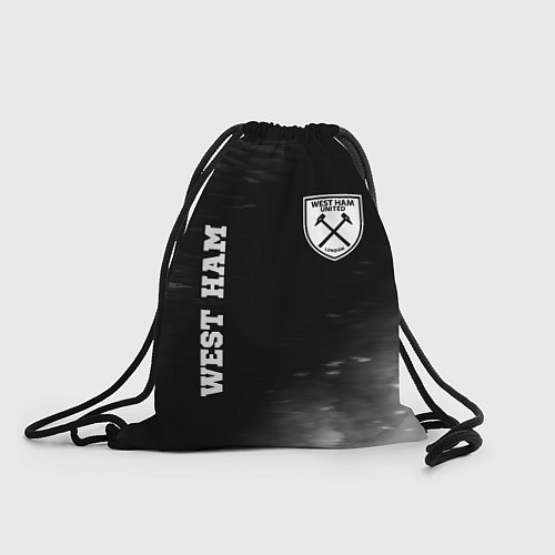 Мешок для обуви West Ham sport на темном фоне вертикально / 3D-принт – фото 1