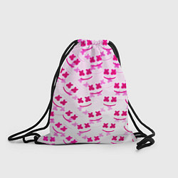 Рюкзак-мешок Marshmello pink colors, цвет: 3D-принт