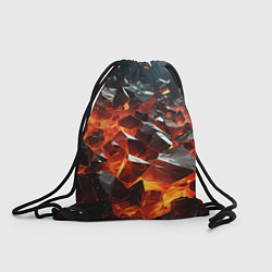 Мешок для обуви Взрыв камней в красном неоне