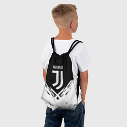 Рюкзак-мешок Juventus sport geometry fc club, цвет: 3D-принт — фото 2