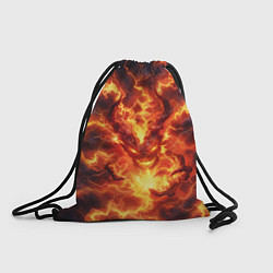 Рюкзак-мешок Огненный демон, цвет: 3D-принт