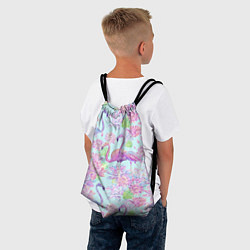 Рюкзак-мешок Фламинго и кувшинки батик, цвет: 3D-принт — фото 2