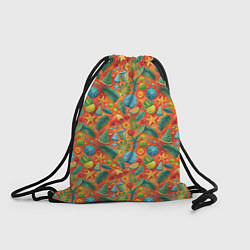 Рюкзак-мешок Летние каникулы микс из паттерна, цвет: 3D-принт
