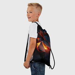 Рюкзак-мешок Осколки стали с подсветкой, цвет: 3D-принт — фото 2