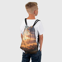 Рюкзак-мешок Вечерний закат - аниме, цвет: 3D-принт — фото 2