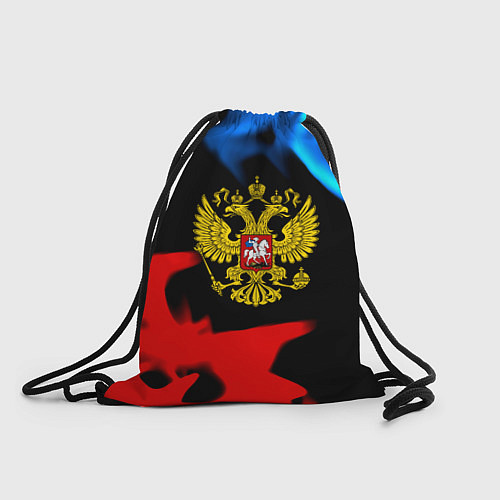 Мешок для обуви Россия герб огненый стиль / 3D-принт – фото 1