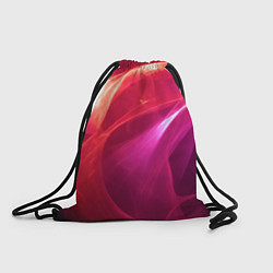 Рюкзак-мешок Красно-розовый энергетический хаос волн, цвет: 3D-принт