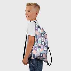 Рюкзак-мешок Баухаус в пастельных оттенках, цвет: 3D-принт — фото 2