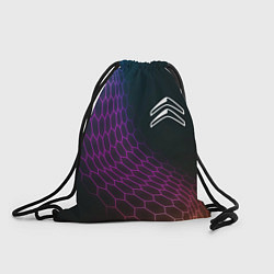 Рюкзак-мешок Citroen neon hexagon, цвет: 3D-принт