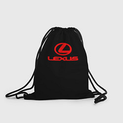 Рюкзак-мешок Lexus red logo, цвет: 3D-принт