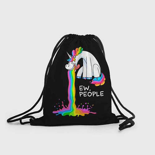 Мешок для обуви Единорог не любит людей / 3D-принт – фото 1