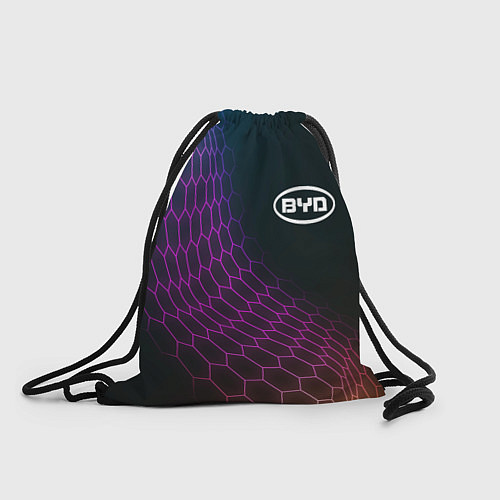 Мешок для обуви BYD neon hexagon / 3D-принт – фото 1