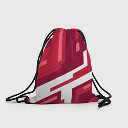 Рюкзак-мешок Красные детали, цвет: 3D-принт