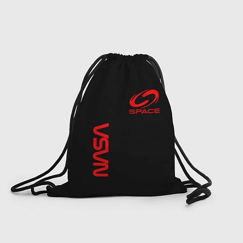 Мешок для обуви Nasa space red logo / 3D-принт – фото 1