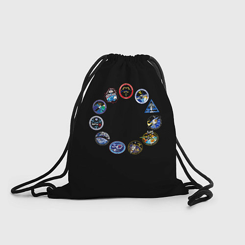 Мешок для обуви NASA круг логотипов / 3D-принт – фото 1