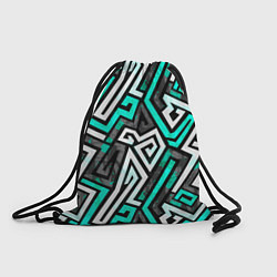Рюкзак-мешок Разноцветный лабиринт, цвет: 3D-принт