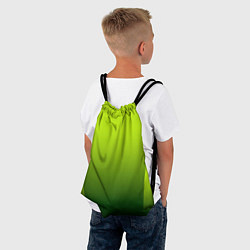 Рюкзак-мешок Яркий зеленый градиентный комбинированный узор, цвет: 3D-принт — фото 2