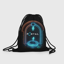 Мешок для обуви Portal neon style logo