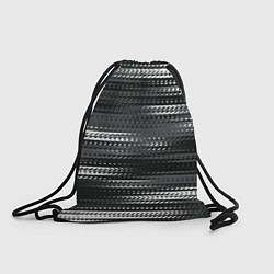 Рюкзак-мешок Тёмный серый абстрактные полосы, цвет: 3D-принт