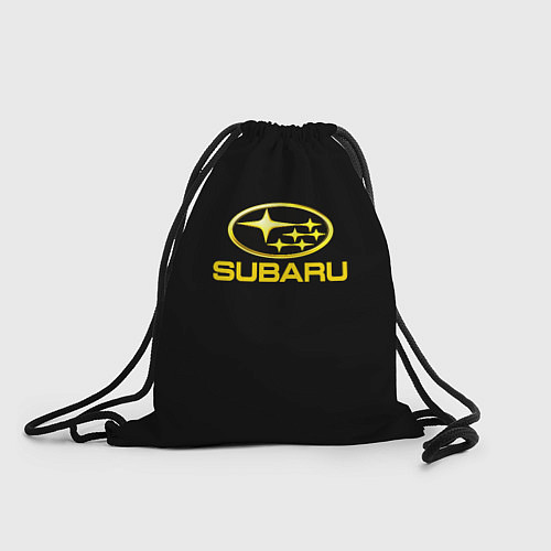 Мешок для обуви Subaru logo yellow / 3D-принт – фото 1