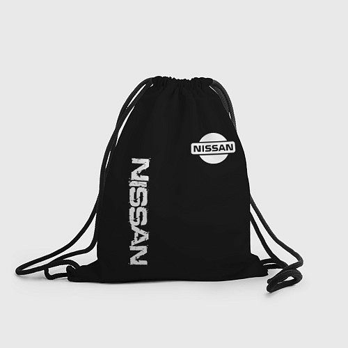 Мешок для обуви Nissan logo white auto / 3D-принт – фото 1