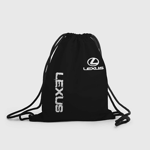 Мешок для обуви Lexus white logo auto / 3D-принт – фото 1