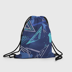 Рюкзак-мешок Яркий абстрактный узор для спорта, цвет: 3D-принт