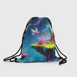 Рюкзак-мешок Космическая фантазия - нейросеть, цвет: 3D-принт